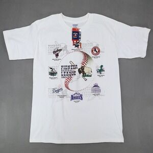 Vintage Y2K Pioneer League T-Shirt Minor League Baseball Teams Sz L MiLB